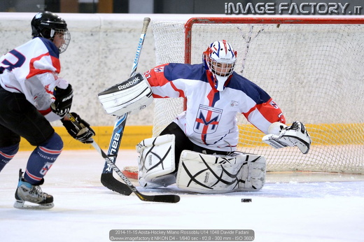 2014-11-15 Aosta-Hockey Milano Rossoblu U14 1048 Davide Fadani